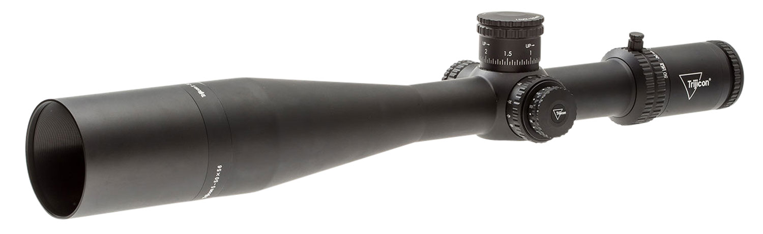 Trijicon 3000016 Tenmile Matte Black 5-50x56mm 34mm Tube LED Illuminated Red/Green MOA Long Range Reticle. Second Focal Plane