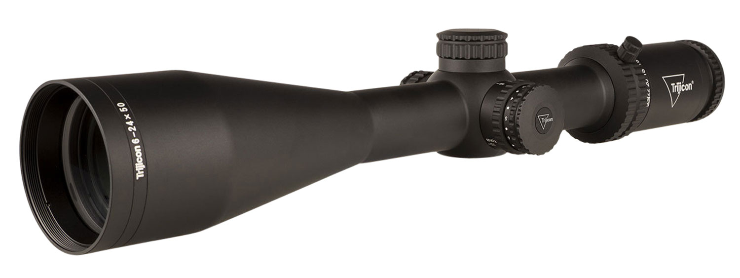 Trijicon 3000006 Tenmile Matte Black 6-24x50mm 30mm Tube LED Illuminated MRAD Ranging w/Green Dot Reticle