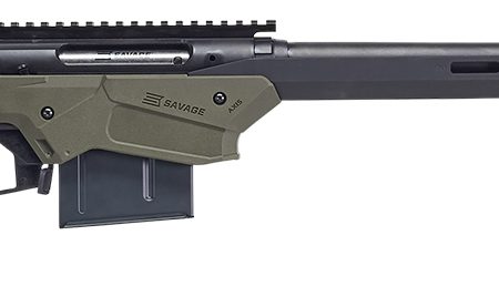 Savage Arms 57550 Axis II Precision 243 Win 10+1 22", Matte Black Barrel/Rec, OD Green Adjustable MDT Aluminum Chassis, Polymer Grip