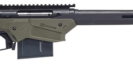 Savage Arms 57552 Axis II Precision 6.5 Creedmoor 10+1 22", Matte Black Barrel/Rec, OD Green Adjustable MDT Aluminum Chassis, Polymer Grip