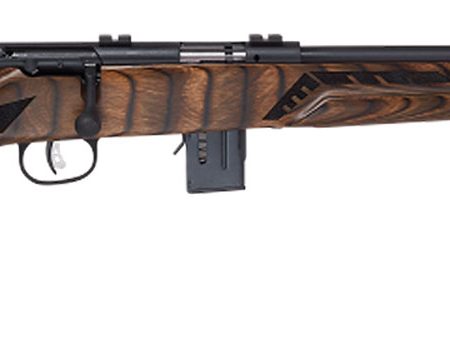 Savage Arms 91937 93 Minimalist Full Size 22 WMR 10+1 18" Matte Black Threaded Barrel, Matte Black Drilled & Tapped Carbon Steel Receiver, Natural Brown Boyd's Minimalist Laminate Stock, Right Hand