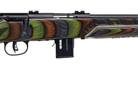 Savage Arms 96636 93R17 Minimalist Full Size 17 HMR 10+1 18" Matte Black Threaded Carbon Steel Sporter Barrel, Matte Black Carbon Steel Receiver, Boyd's Minimalist OD Green Laminate Stock, Right Hand