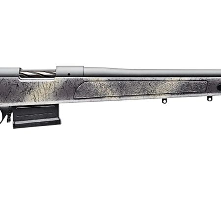 Bergara Rifles B14LM357 B-14 Wilderness HMR 7mm Rem Mag 5+1 24" Threaded, Sniper Gray Cerakote Barrel/Rec, Adj. SoftTouch Woodland Camo Stock with Mini-Chassis, Omni Muzzle Brake