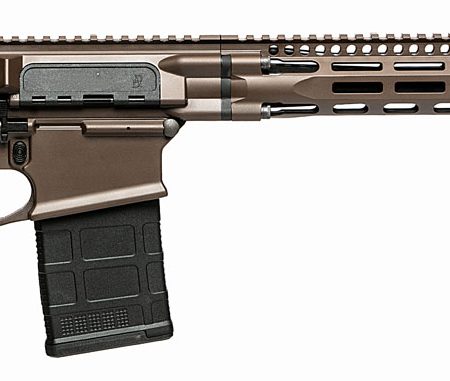 Daniel Defense 0215820057047 DD5 V4 Gen II 6.5 Creedmoor 18" 20+1 Mil-Spec Brown Cerakote Black 6 Position w/SoftTouch Overmolding Stock MLOK