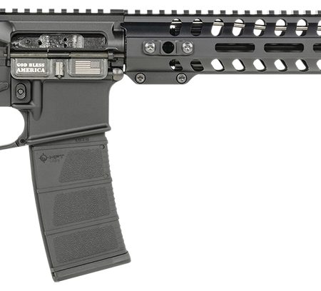 Patriot Ordnance Factory 01644 Minuteman Direct Impingement 5.56x45mm 30+1 16.50" Nitride Treated Threaded Barrel, Black Hard Coat Anodized Receiver, Synthetic 6 Position MFT Minimalist Stock