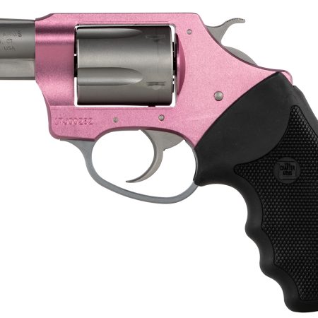 Charter Arms 93830 Undercover Southpaw 38 Special, 5 Shot 2" Matte Stainless Steel Barrel & Cylinder, Pink Aluminum Frame w/Black Finger Grooved Rubber Grip, Exposed Hammer