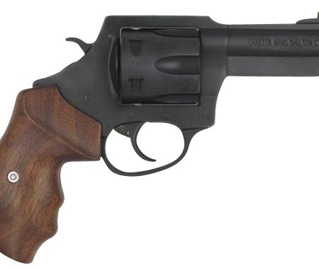 Charter Arms 63546 Professional 357 Mag 6 Shot, 3" Black Nitride Steel Barrel, Cylinder & Frame w/Walnut Finger Grooved Grip