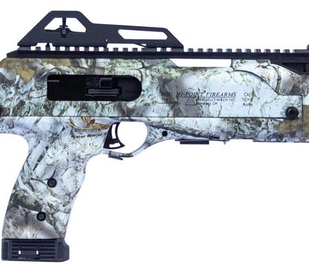 Hi-Point 4595TSMWM 4595TS Carbine 45 ACP 17.50" 9+1 Mothwing Winter Mimicry All Weather Skeletonized Stock Mothwing Winter Mimicry Polymer Grip Right Hand