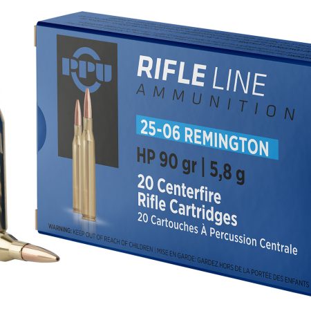 PPU PP2506H Standard Rifle  25-06Rem 90gr Hollow Point 20 Per Box/10 Case