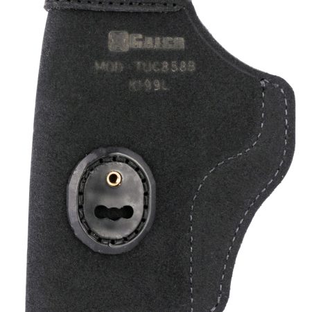 Galco TUC858B Tuck-N-Go 2.0 IWB Black Leather UniClip/Stealth Clip Fits S&W M&P Shield EZ Ambidextrous