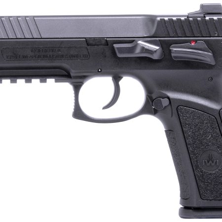 IWI US J941PSL910-II Jericho 941 Enhanced 9mm Luger Caliber with 3.80" Barrel, 10+1 Capacity, Overall Black Finish, Picatinny Rail Frame, Serrated Steel Slide & Polymer Grip
