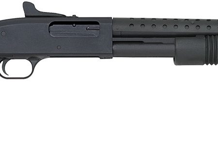Mossberg 50693 590 Persuader 12 Gauge 8+1 3" 20" Cylinder Bore Heat-Shield Barrel, Matte Blued Metal Finish, Drilled & Tapped Receiver, Ghost Ring Sight, Synthetic Stock