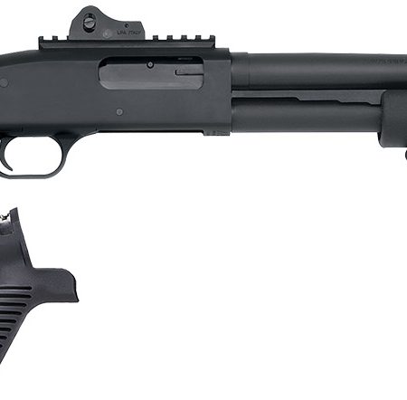 Mossberg 50696 590 Tactical SPX 12 Gauge 3" 6+1 18.50" Cylinder Bore Barrel Matte Blued Rec Black FLEX 6 Position Stock Includes FLEX Pistol Grip & FO, Ghost Ring Sights