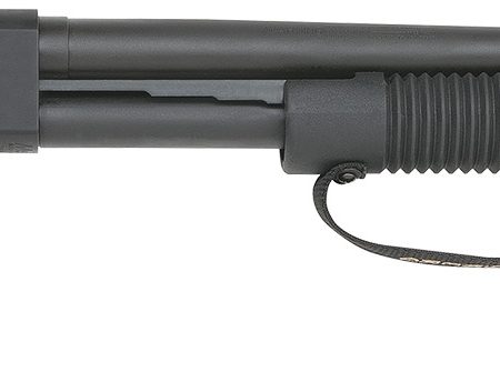 Mossberg 50697 590 Cruiser 12 Gauge Pump 3" 6+1 18.50" Matte Blued Stand-Off Breacher Barrel, Matte Blued Stainless Steel Receiver, Black Pistol Grip