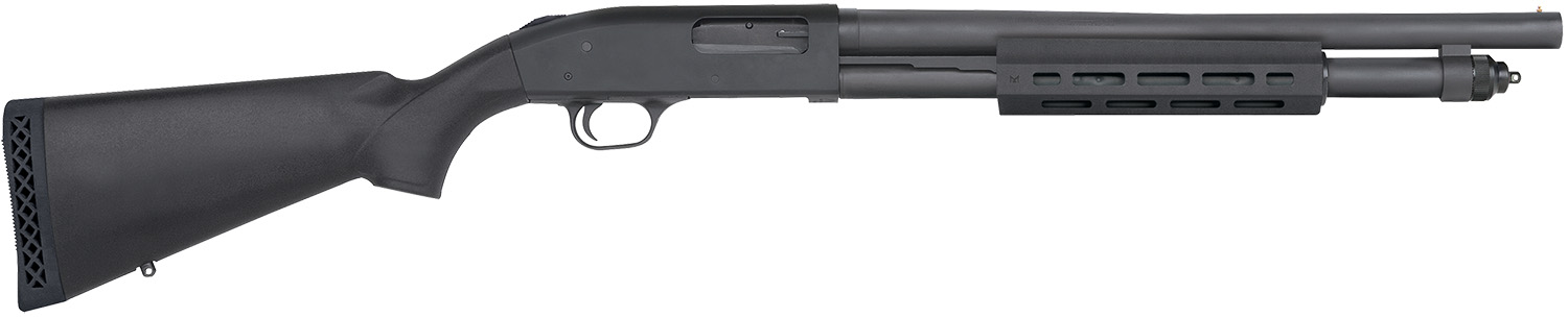 Mossberg 50766 590A1 Tactical 12 Gauge 3" 6+1 18.50" Cylinder Bore Barrel Black Parkerized Rec Black Synthetic Stock Right Hand Includes M-LOK Handguard