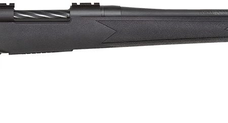 Mossberg 28118 Patriot  Full Size 300 Win Mag 3+1 24" Matte Blued Fluted Threaded Barrel, Drilled & Tapped Matte Blued Stainless Steel Receiver, Black Fixed Synthetic Stock, Right Hand