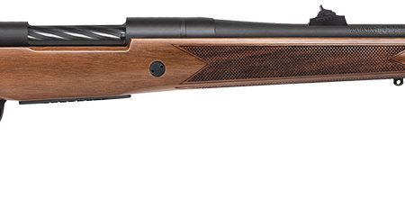 Mossberg 28121 Patriot  Full Size 300 Win Mag 3+1 24" Matte Blued Fluted Threaded Barrel, Drilled & Tapped Matte Blued Stainless Steel Receiver, Walnut Fixed Stock, Right Hand