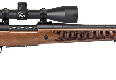 Mossberg 28124 Patriot  300 Win Mag Caliber with 3+1 Capacity, 24" Threaded/Fluted Barrel, Matte Blued Metal Finish & Walnut Stock Right Hand (Full Size) Includes Vortex Crossfire II 3-9x40mm Scope