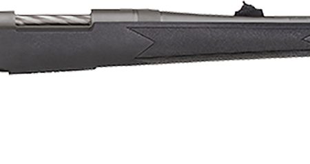 Mossberg 28136 Patriot  Full Size 338 Win Mag 3+1 24" Stainless Cerakote Threaded Barrel, Drilled & Tapped Cerakote Stainless Steel Receiver, Black Fixed Synthetic Stock, Right Hand