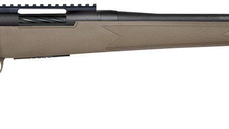 Mossberg 28090 Patriot Predator Full Size 6.5 PRC 4+1 24" Matte Blued Fluted Threaded Barrel, Matte Blued Stainless Steel Receiver w/Picatinny Rail, Flat Dark Earth Fixed Synthetic Stock, Right Hand