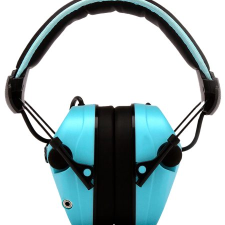 Pyramex VGPME26 Venture Gear Sentinel Muff Polymer 26 dB Over the Head Powder Blue/Black Adult 1 Pair