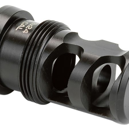 Griffin Armament TMPB30C5824 Paladin 2 Port Taper Mount Black Melonite QPQ 17-4 Stainless Steel with 5/8"-24 tpi Threads, 1.88" OAL & 1.07" Diameter for 30 Cal