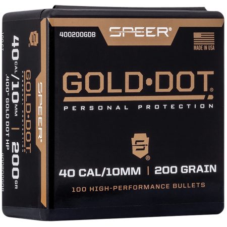Speer 400200DGB Gold Dot 10mmAuto 200gr Hollow Point 100 Per Box/5 Case