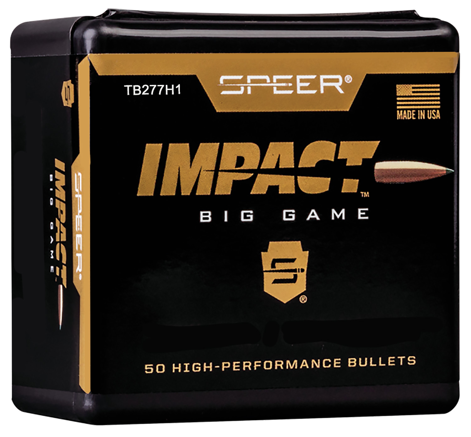 Speer TB277H1 Impact 277Cal 150gr Tipped Plated 50 Per Box/5 Case