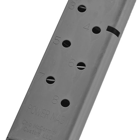 CMC Products 16131C Power Mag  8rd 45 ACP Fits 1911 Government Black Stainless Steel