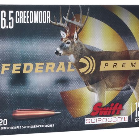 Federal P65CRDSS1 Premium 6.5Creedmoor 130gr Swift Scirocco II 20 Per Box/10 Case