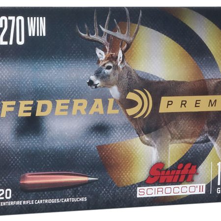 Federal P270SS1 Premium  270Win 130gr Swift Scirocco II 20 Per Box/10 Case