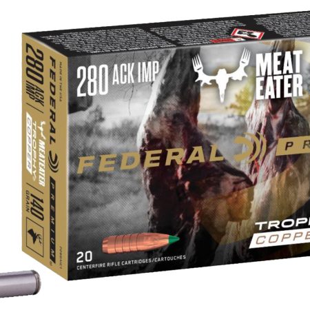 Federal P280A1TC1 Premium 280Ackley Improved 140gr Trophy Copper 20 Per Box/10 Case