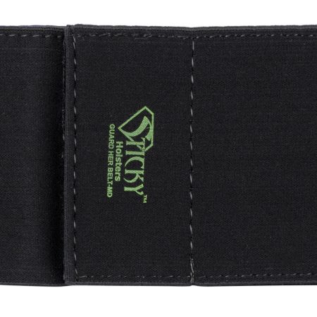 Sticky Holsters GHBMD Guard Her Garter Size Medium Black Elastic