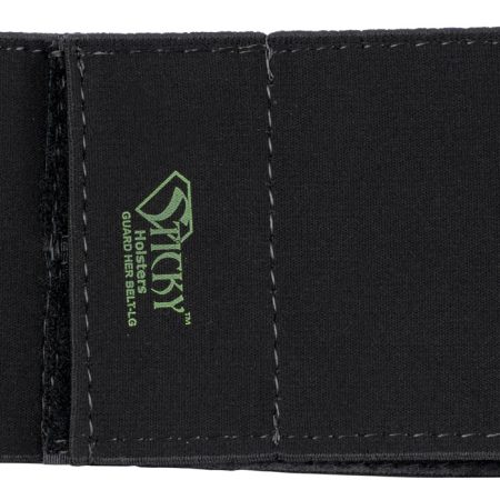 Sticky Holsters GHBTLG Guard Her Garter Size Large Black Elastic