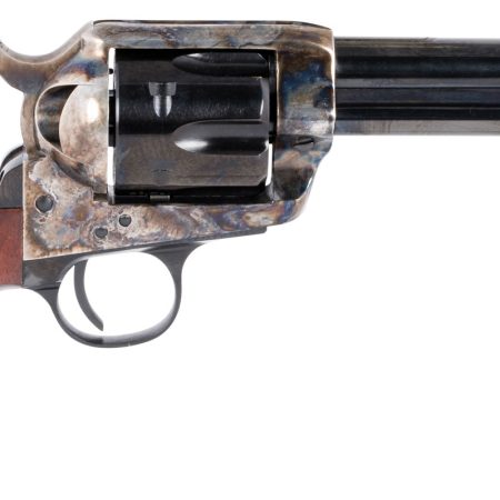 Taylors & Company 200069 1873 Cattleman 357 Mag Caliber with 4.75" Blued Finish Barrel, 6rd Capacity Blued Finish Cylinder, Color Case Hardened Finish Steel Frame & Birdshead Walnut Grip