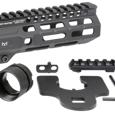 Midwest Industries MICRM6 Combat  Black Hardcoat Anodized 6061-T6 Aluminum 6" Picatinny/M-LOK