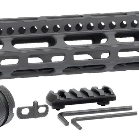 Midwest Industries MICRLW15 Combat Lightweight AR-15 Black Hardcoat Anodized Aluminum/Polymer 15" Picatinny/M-LOK