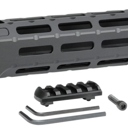 Midwest Industries MICRPC9 Combat  Ruger PC9 M-Lok Handguard Black Hardcoat Anodized 6061-T6 Aluminum 12"