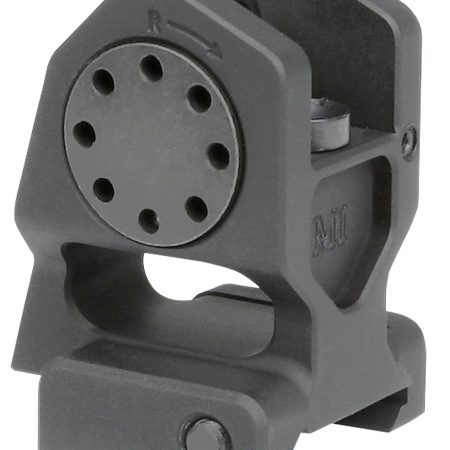 Midwest Industries MICBUIS Combat Rifle Rear Fixed Sight  Black Hardcoat Anodized for AR-15, M16, M4