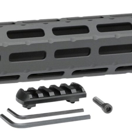 Midwest Industries MICRPC9X Combat  Ruger PC9 M-Lok Handguard Black Hardcoat Anodized 6061-T6 Aluminum 14"