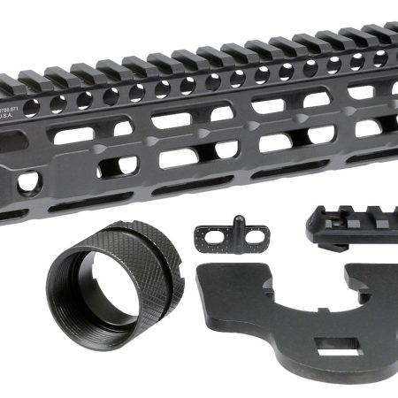 Midwest Industries MICRM105 Combat  Black Hardcoat Anodized 6061-T6 Aluminum 10.50" Picatinny/M-LOK