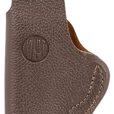 1791 Gunleather FCD1BRWR Fair Chase  IWB Size 01 Classic Brown Deer Hide Belt Clip Fits Ruger LCP 380/S&W Bodyguard Right Hand