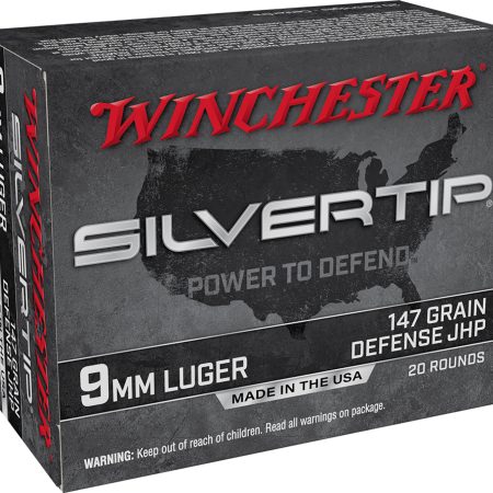 Winchester Ammo W9MMST2 Silvertip  9mmLuger 147gr Silvertip Jacket Hollow Point 20 Per Box/10 Case