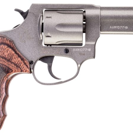 Taurus 2-8563CNS 856 Defender Small 38 Special +P 6 Shot 3" Tungsten Cerakote Stainless Steel Barrel, Cylinder & Frame, Altamont Wood Grip, Transfer Bar Safety, Exposed Hammer