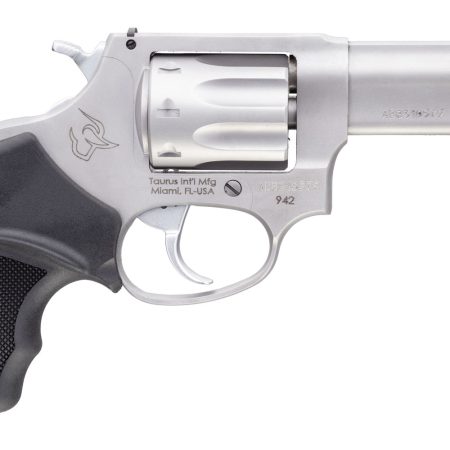 Taurus 2942039 942  22 LR 8rd 3" Barrel, Overall Matte Finish Stainless Steel & Finger Grooved Black Polymer Grip