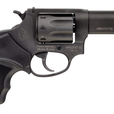 Taurus 2942M031 942  22 WMR 8rd 3" Barrel, Overall Matte Black Finish Steel & Finger Grooved Black Polymer Grip
