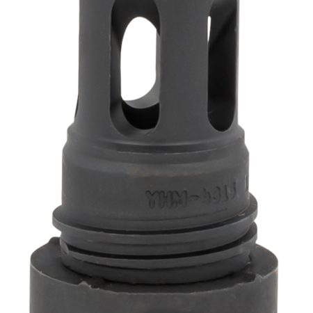 Yankee Hill 431536A Mini QD Flash Hider Black Phosphate Steel with 1/2"-36 tpi Threads & 2.13" OAL for 5.56x45mm NATO AR-Platform