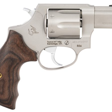 Taurus 2-856029SW 856 Defender Small 38 Special +P 6 Shot 2" Matte Stainless Steel Barrel, Cylinder & Frame, Walnut Grip, Transfer Bar Safety, Exposed Hammer