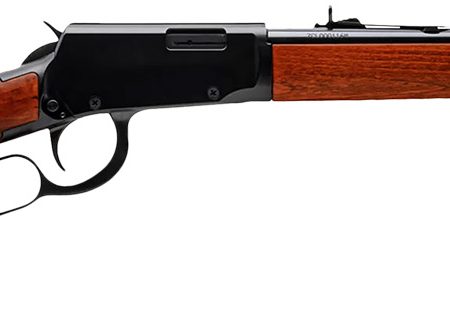 Rossi RL22181WD Rio Bravo  Lever Action 22 LR Caliber with 15+1 Capacity, 18" Round Barrel, Polished Black Metal Finish & German Beechwood Stock Right Hand (Full Size)