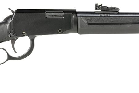 Rossi RL22181SY Rio Bravo  Lever Action 22 LR Caliber with 15+1 Capacity, 18" Round Barrel, Polished Black Metal Finish & Black Synthetic Stock Right Hand (Full Size)
